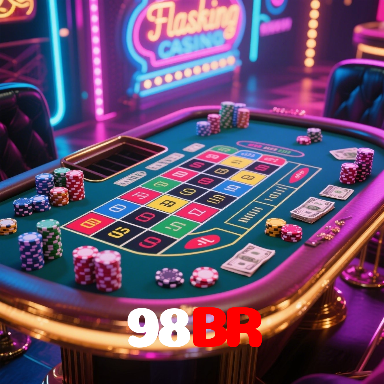 98BR:Aposte nas mesas de poker e mostre quem é o mestre das cartas!